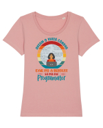 M-am făcut programator - ea Tricou mânecă scurtă guler larg fitted Damă Expresser