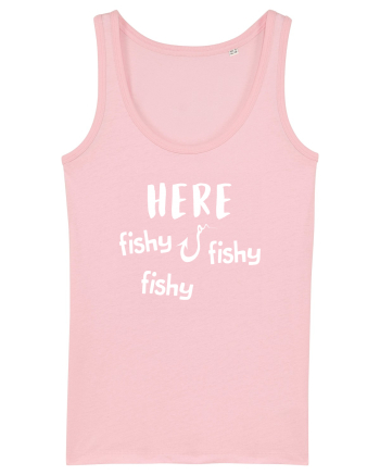 Here fishy fishy fishy Cotton Pink