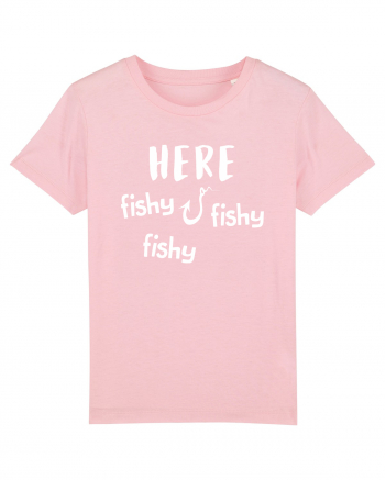 Here fishy fishy fishy Cotton Pink