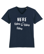 Here fishy fishy fishy Tricou mânecă scurtă guler V Bărbat Presenter