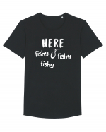 Here fishy fishy fishy Tricou mânecă scurtă guler larg Bărbat Skater