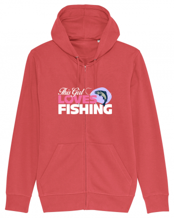 This girl loves fishing Carmine Red