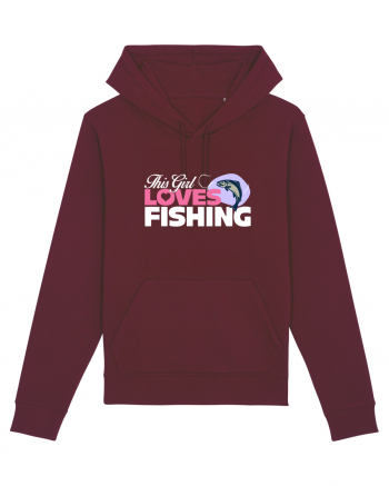 This girl loves fishing Burgundy