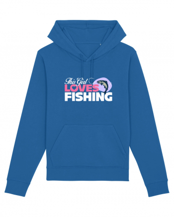 This girl loves fishing Royal Blue