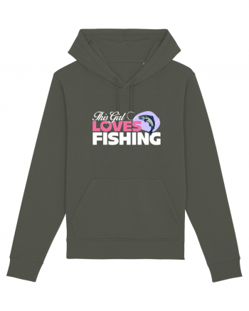 This girl loves fishing Khaki