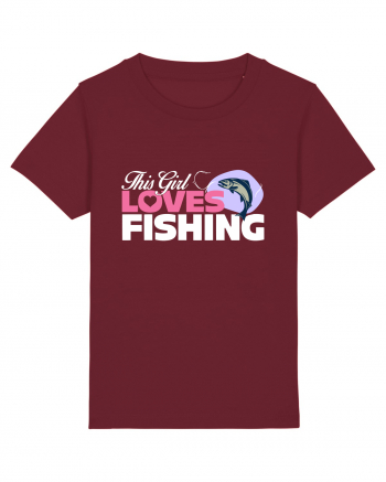 This girl loves fishing Burgundy