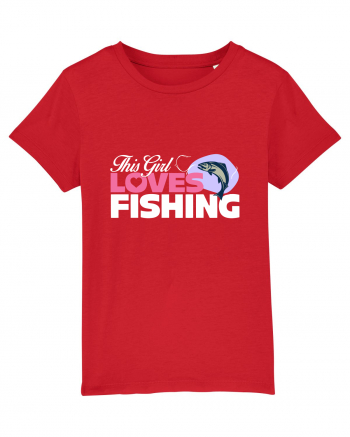 This girl loves fishing Red