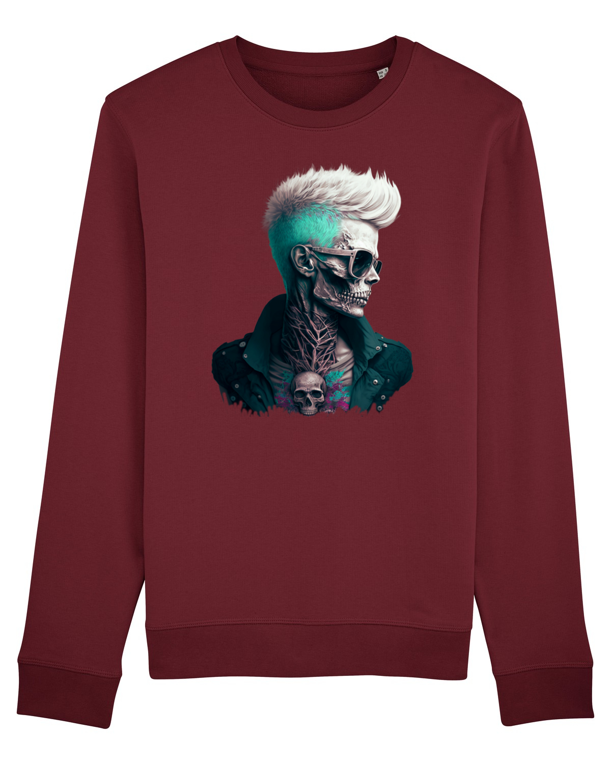 Bluză mânecă lungă Unisex Rise Burgundy