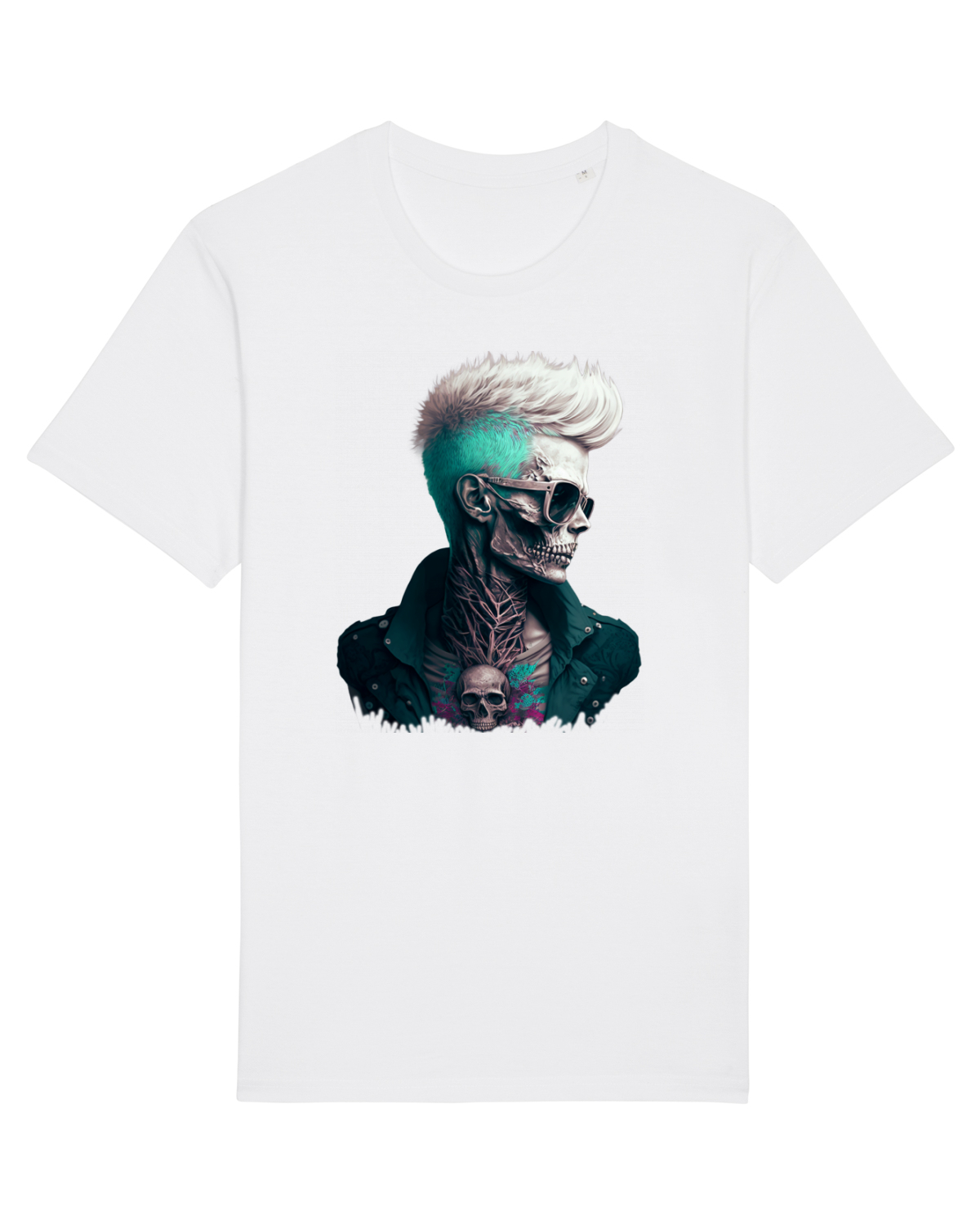Tricou mânecă scurtă Unisex Rocker White