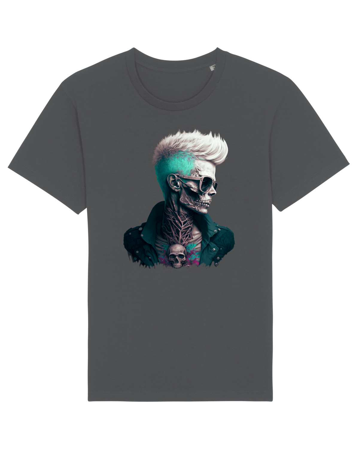 Tricou mânecă scurtă Unisex Rocker Anthracite