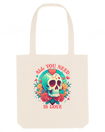 All You Need Is Love Valentine Skull Natural