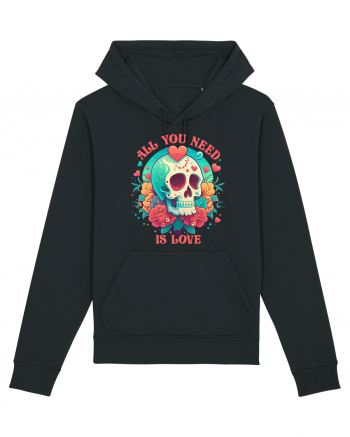 All You Need Is Love Valentine Skull Black