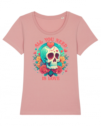 All You Need Is Love Valentine Skull Canyon Pink