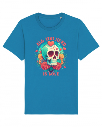 All You Need Is Love Valentine Skull Azur