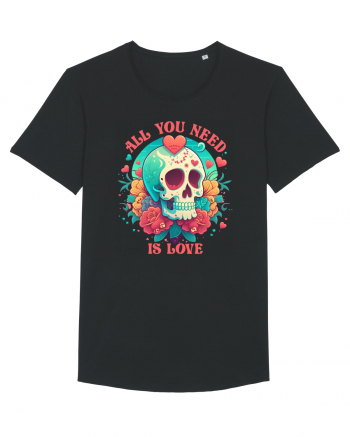 All You Need Is Love Valentine Skull Black