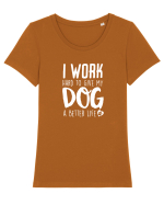 Dog life Tricou mânecă scurtă guler larg fitted Damă Expresser