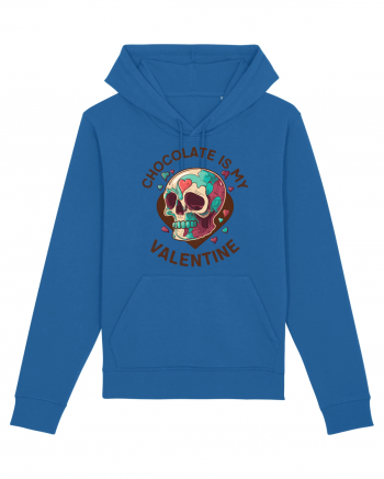 Chocolate Is My Valentine Skull Royal Blue