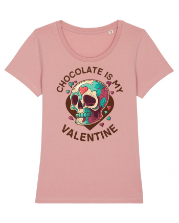 Chocolate Is My Valentine Skull Canyon Pink