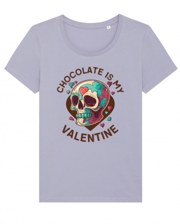 Chocolate Is My Valentine Skull Lavender