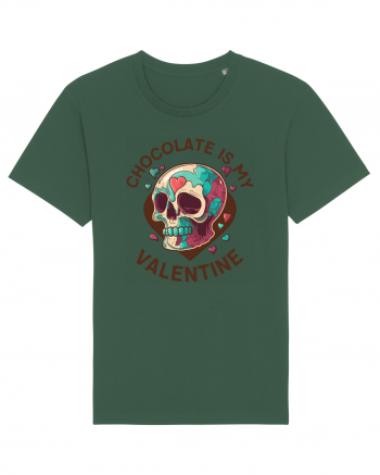 Chocolate Is My Valentine Skull Bottle Green