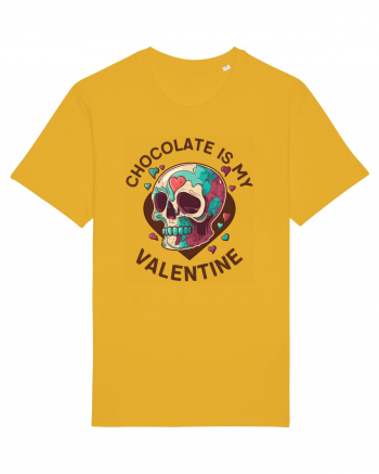 Chocolate Is My Valentine Skull Spectra Yellow