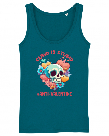 Cupid Is Stupid Anti Valentine Skull Ocean Depth