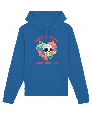 Cupid Is Stupid Anti Valentine Skull Royal Blue