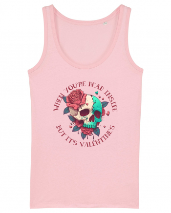 Dead Inside But It's Valentine Skull Cotton Pink