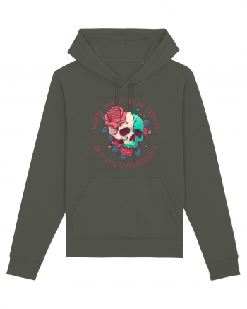 Dead Inside But It's Valentine Skull Khaki