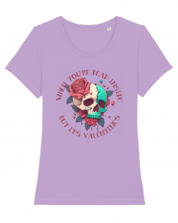 Dead Inside But It's Valentine Skull Lavender Dawn