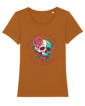 Dead Inside But It's Valentine Skull Roasted Orange