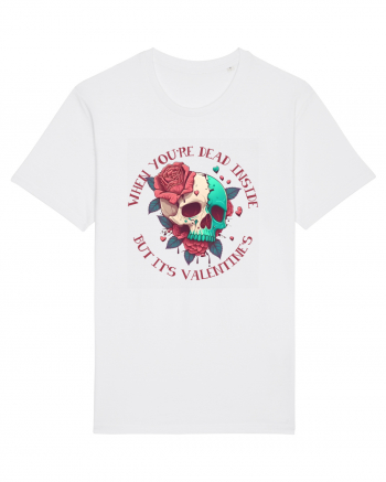 Dead Inside But It's Valentine Skull White