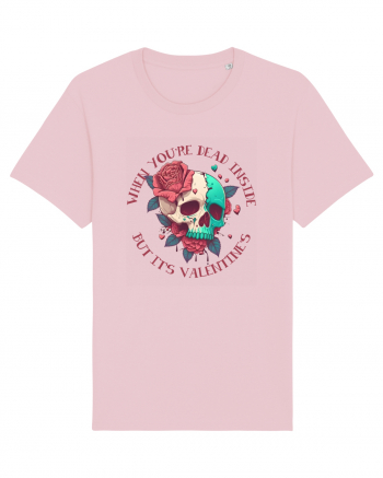 Dead Inside But It's Valentine Skull Cotton Pink