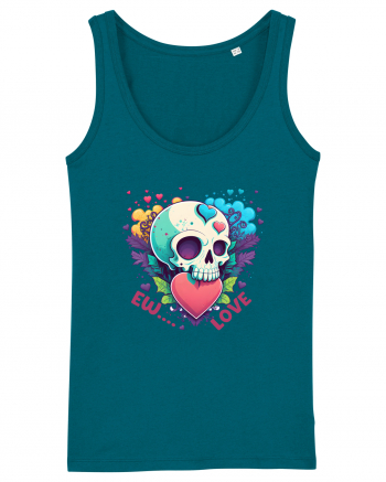 Ew Love Heart Valentine Skull Ocean Depth