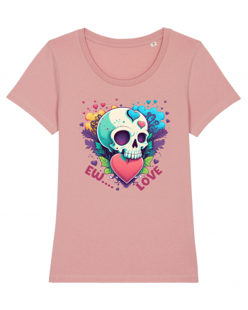 Ew Love Heart Valentine Skull Canyon Pink