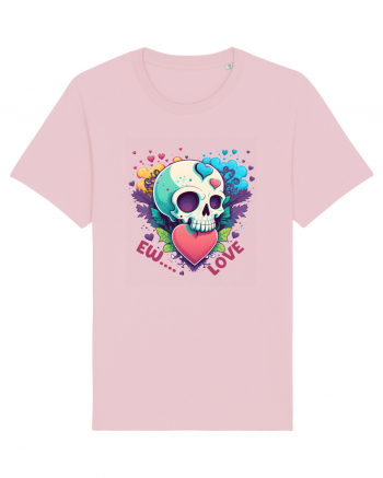 Ew Love Heart Valentine Skull Cotton Pink