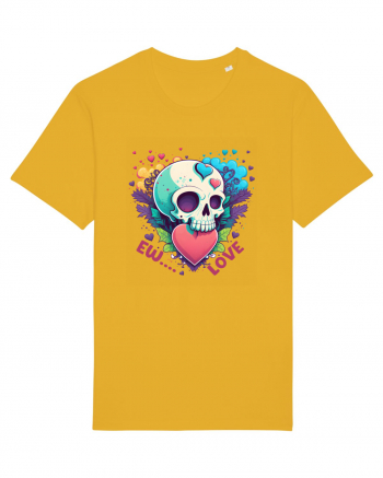 Ew Love Heart Valentine Skull Spectra Yellow