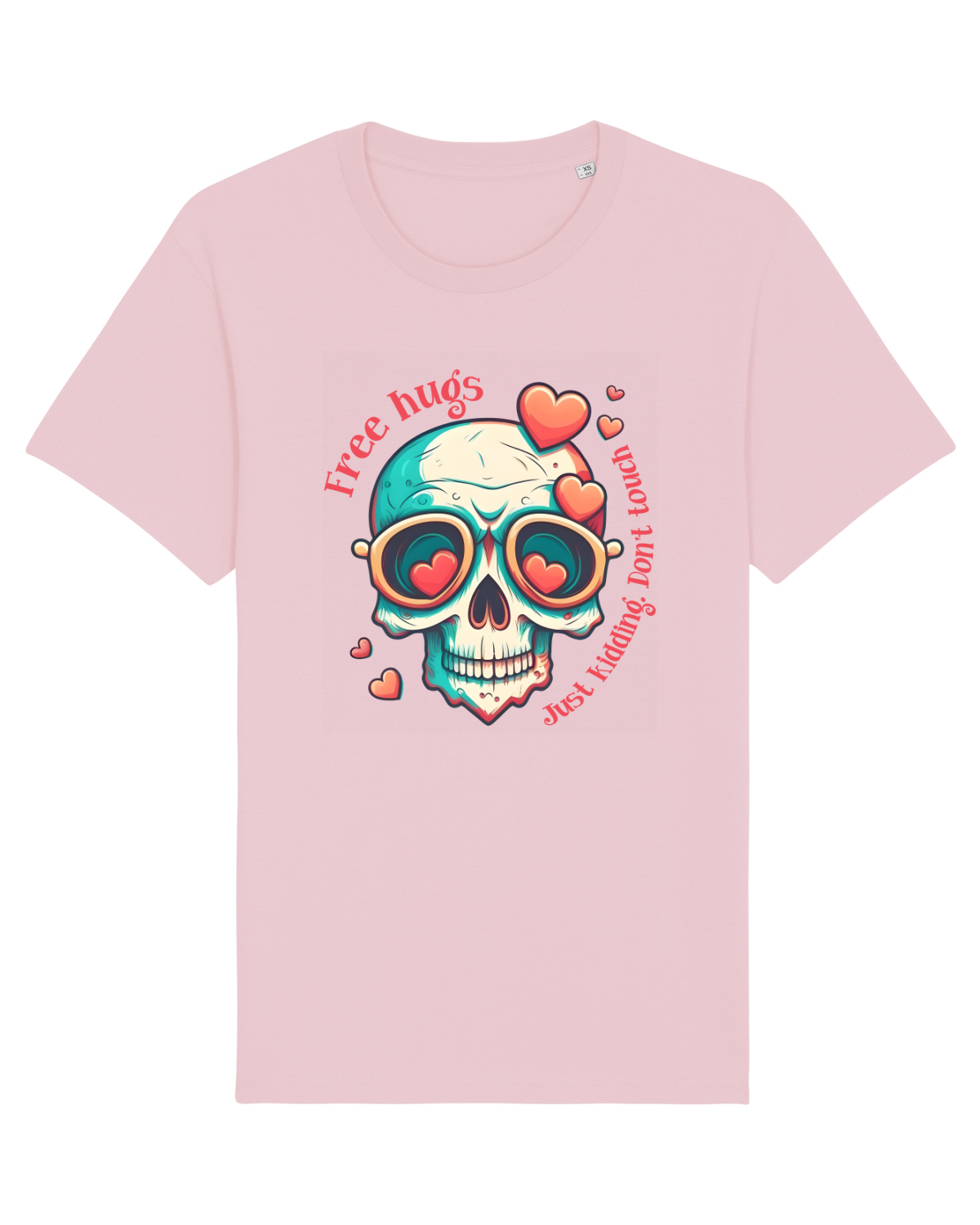 Tricou mânecă scurtă Unisex Rocker Cotton Pink