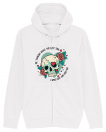 Funny Thinking Skeleton Valentine Skull Hanorac cu fermoar Unisex Connector