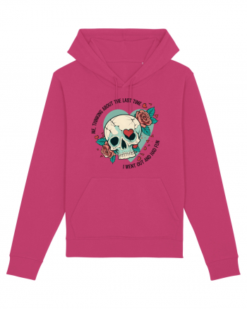 Funny Thinking Skeleton Valentine Skull Raspberry