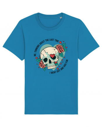 Funny Thinking Skeleton Valentine Skull Azur