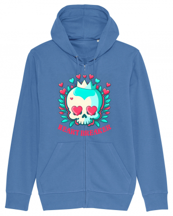 Heart Breaker Skull Valentine Bright Blue