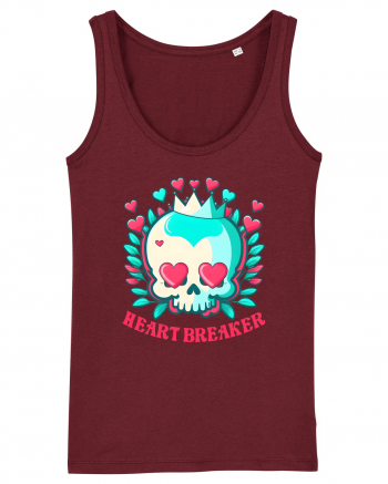 Heart Breaker Skull Valentine Burgundy