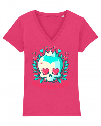 Heart Breaker Skull Valentine Raspberry