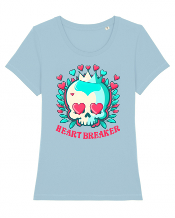 Heart Breaker Skull Valentine Sky Blue