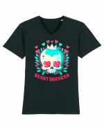 Heart Breaker Skull Valentine Tricou mânecă scurtă guler V Bărbat Presenter