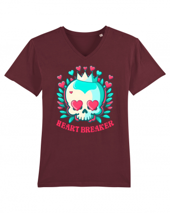 Heart Breaker Skull Valentine Burgundy