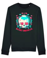 Heart Breaker Skull Valentine Bluză mânecă lungă Unisex Rise