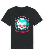 Heart Breaker Skull Valentine Tricou mânecă scurtă Unisex Rocker