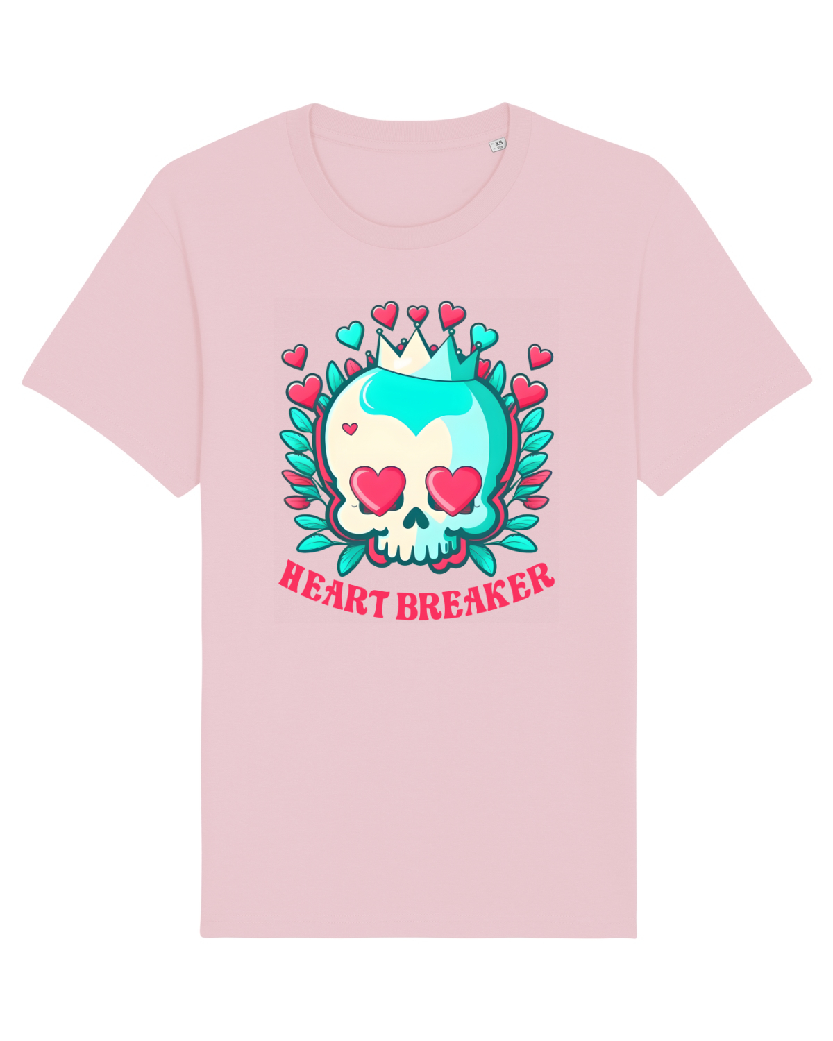 Tricou mânecă scurtă Unisex Rocker Cotton Pink